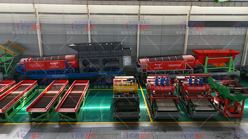 移动滚筒筛淘金车